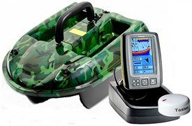 Кораблик Carpboat Camo 2,4GHz и эхолот Fish Finder tf640 Комплект Кораблик Carpboat Camo 2,4GHz и эхолот Fish Finder tf640 Комплект